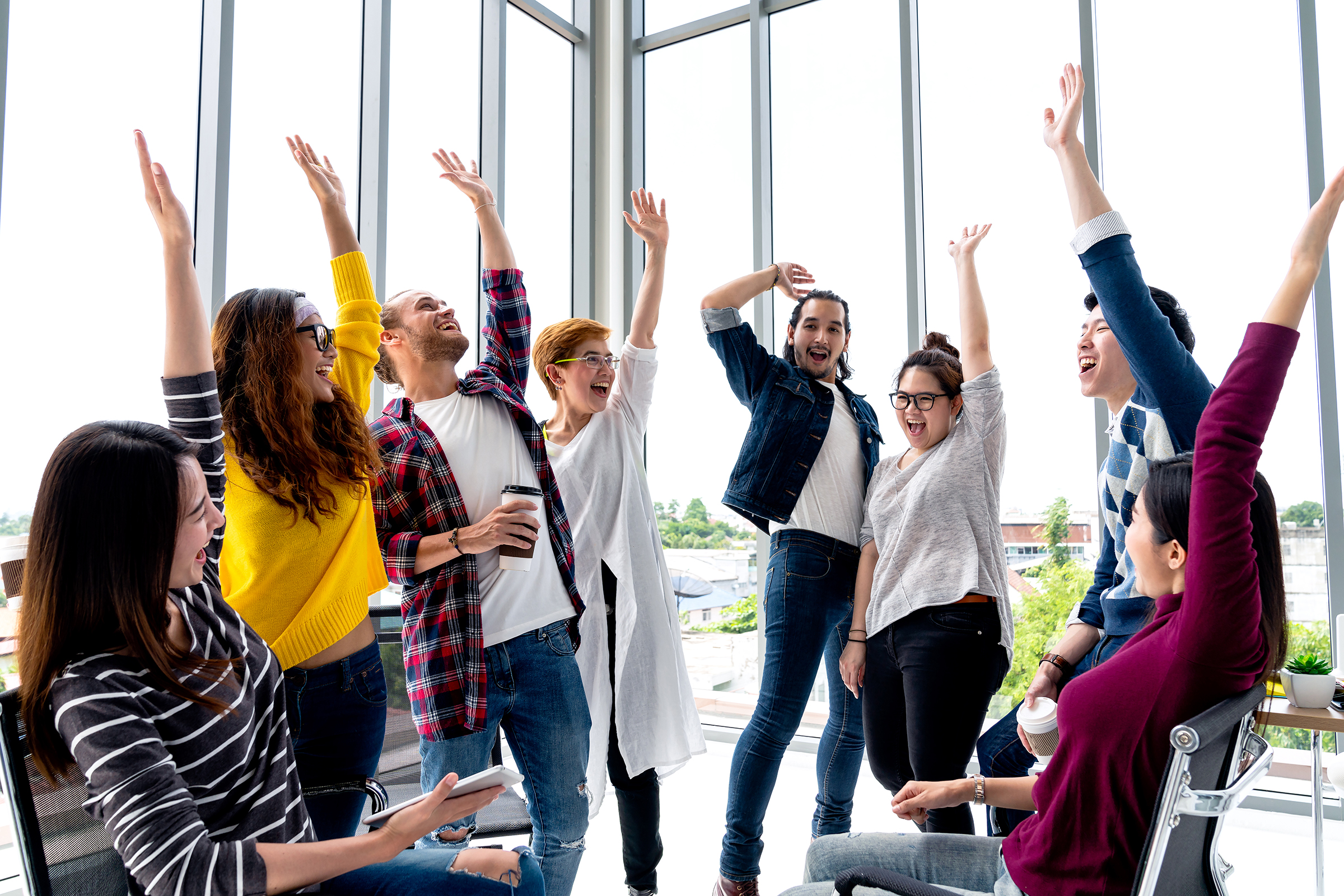 Happy employees